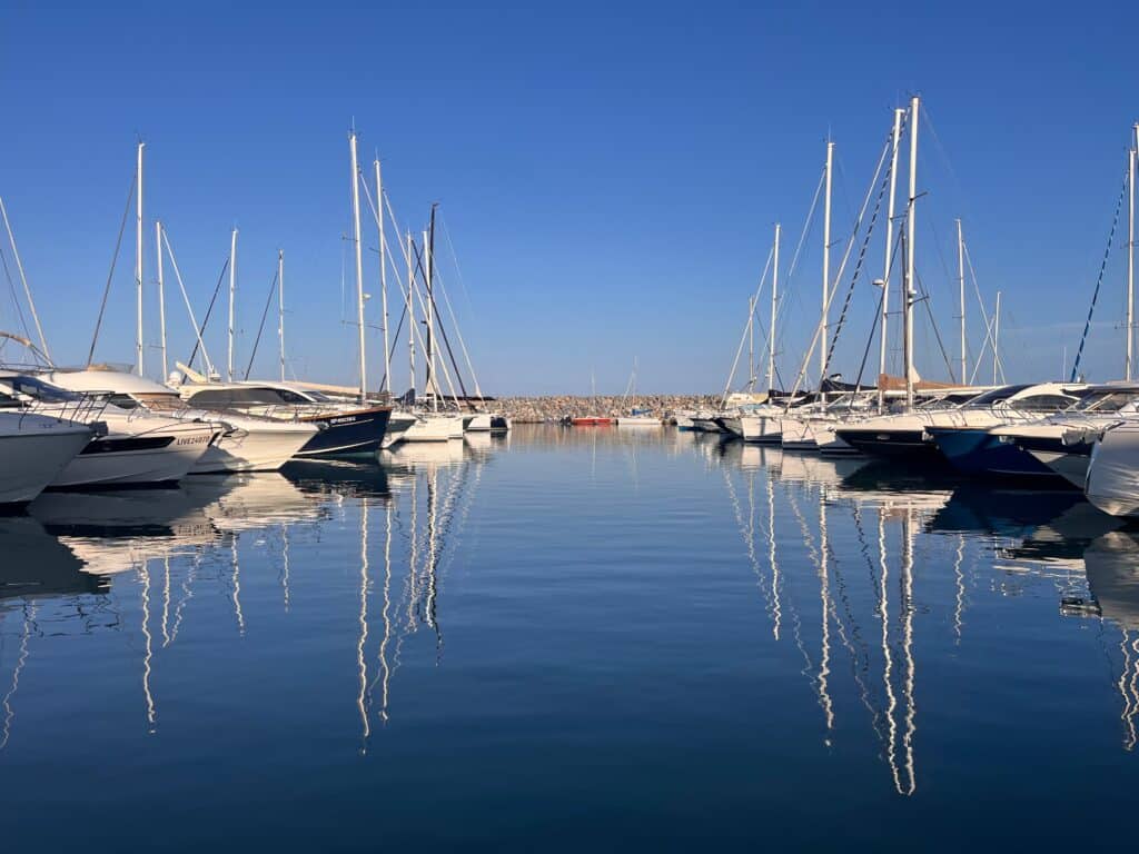 Nel porto turistico di San Vincenzo